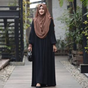 সৌদি পকেট বোরকা (ডুবাই চেরী কাপড়)